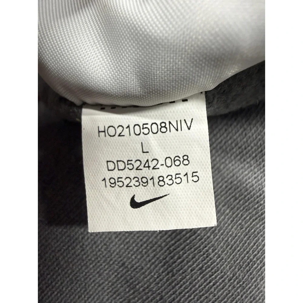 Nike Sweatpants Mens Large Gray Fleece Joggers Nike Sportswear Logo DD5242-068
